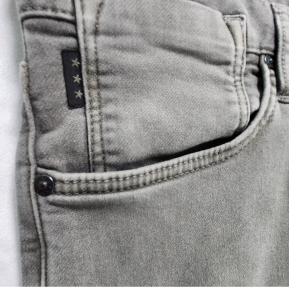 John Varvatos USA Bowery Slim Straight Grey Jeans Mens 36 Stretch Denim Pants - Picture 12 of 14